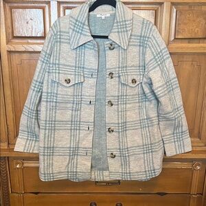 Madewell Plaid Button-Up Jacket